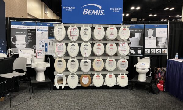 toilet seat trade show display