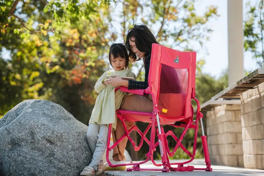 GCI Outdoor Stowaway Rocker™ - Bright Pink